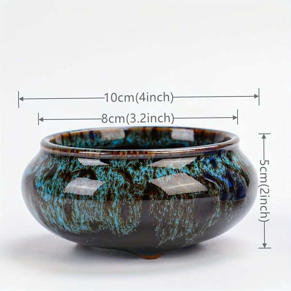 Succulent Pots 4 Inch Succulent Planters, Ceramic Succulent Cactus Plant Pots -Plants NOT Included (Random Color) Gardening Gift,home Decor