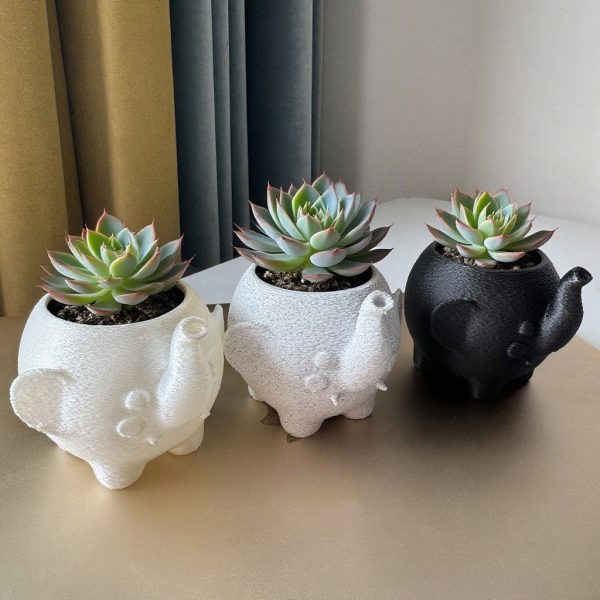 1pc Elephant Planter, Modern Creative Pot for Cacti and Succulents – Perfect Indoor Tabletop Decoration or Fun Gift