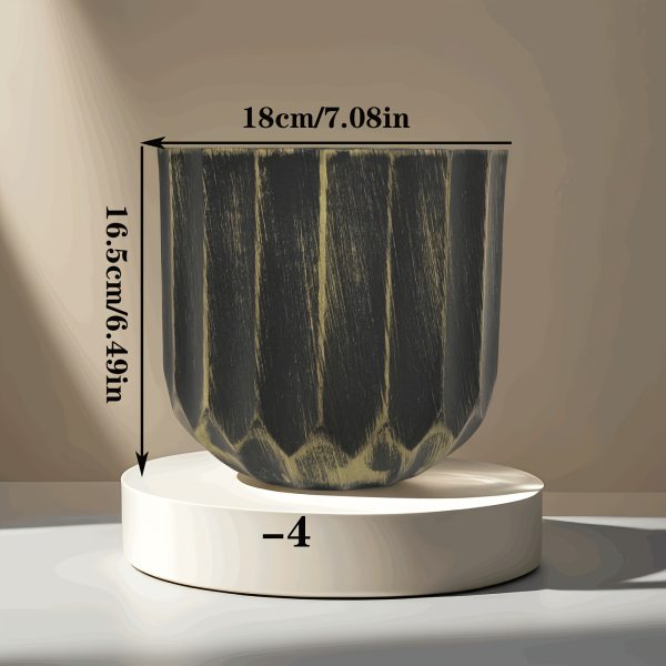 Nordic Fashion, Simple, Thick, Compressive, Strong Retro, Practical and Versatile Polygonal Green Plant Flower Pot Gardening Gift,home Decor