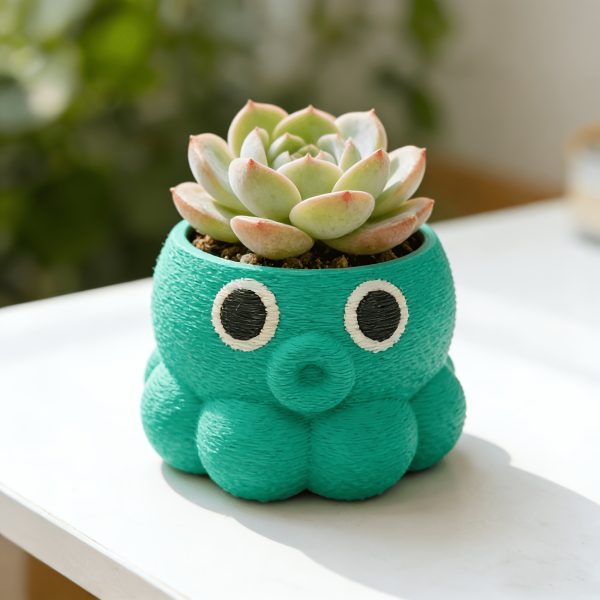 1pc Super Cute Octopus Planter, Suitable for Indooru002FOutdoor Pots, Succulent Plants, Cactus, Home, Office, Or Classroom, Fun Design, Durable Ornament, Creative Planter, Multiple Colors Available Gardening Gift Home Decor